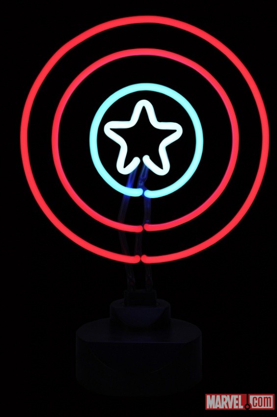 Captain America Shield Neon Sign