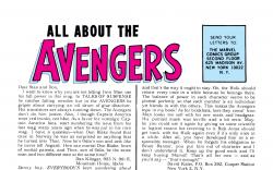 Avengers (1963) #12 letters page