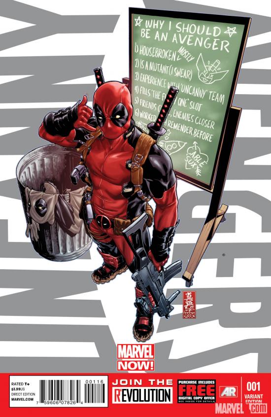 Uncanny Avengers #1 variant cover by Mark Brooks