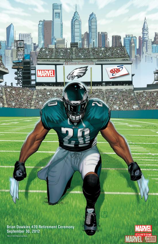 Brian Dawkins poster by Jorge Molina