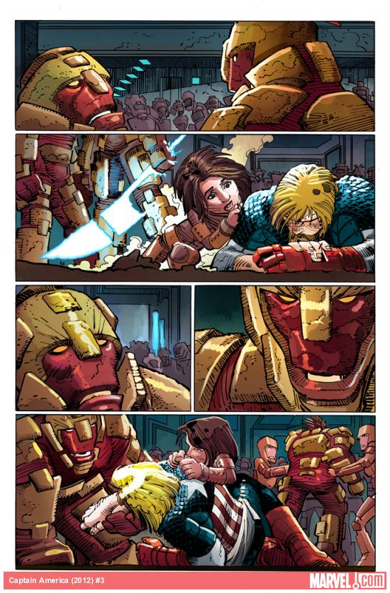 Captain America (2012) #3 preview art by John Romita Jr., Klaus Janson & Dean White