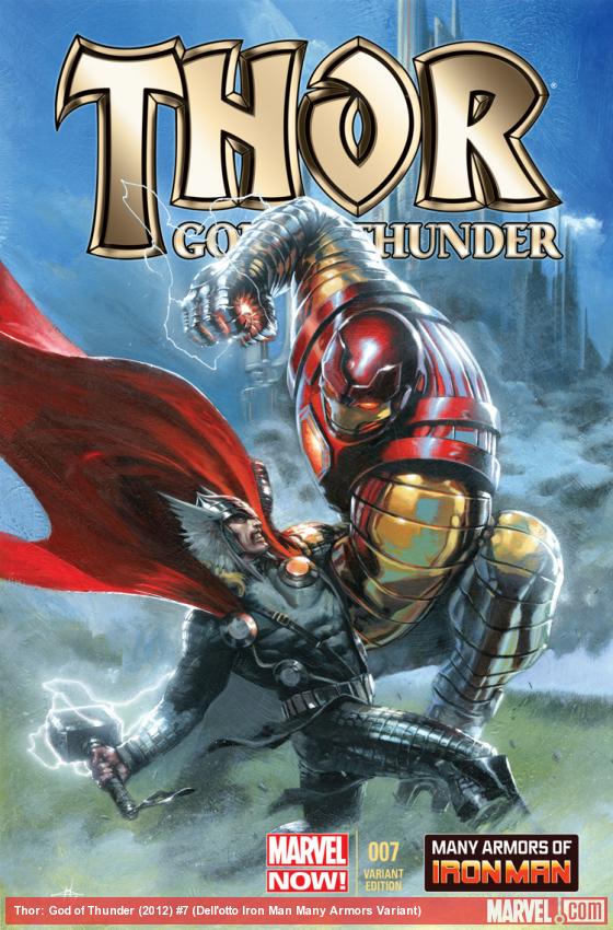 Thor: God of Thunder (2012) #7 (Dell'otto Iron Man Many Armors Variant)