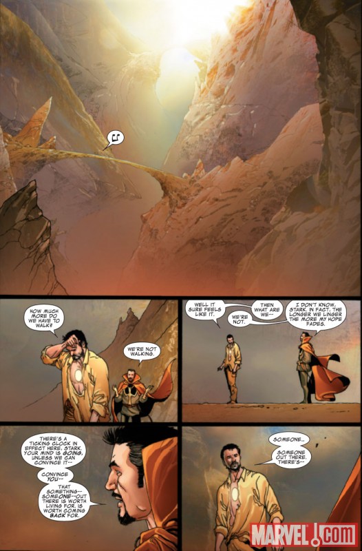 INVINCIBLE IRON MAN #24 Art by Salvador Larroca