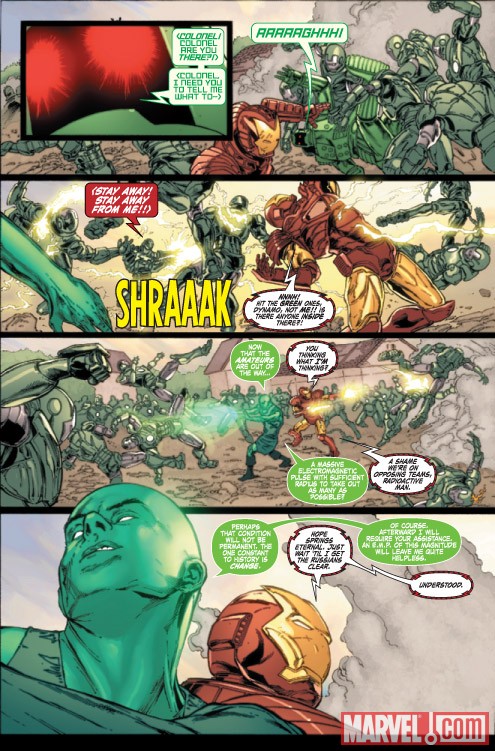 IRON MAN LEGACY #5 preview art by Steve Kurth