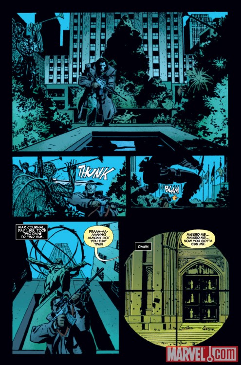 MARVEL UNIVERSE VS. THE PUNISHER #1 preview art by Goran Parlov