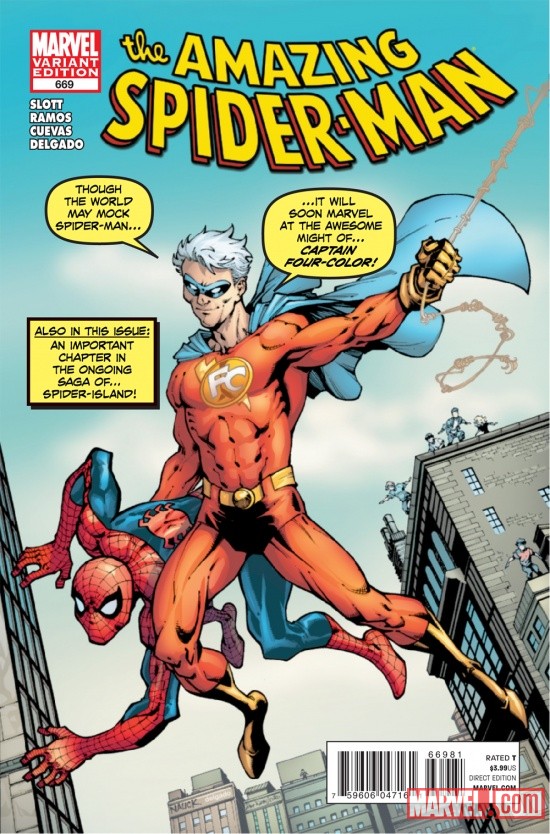 Amazing Spider-Man #669 Flying Color Comics variant cover by Todd Nauck