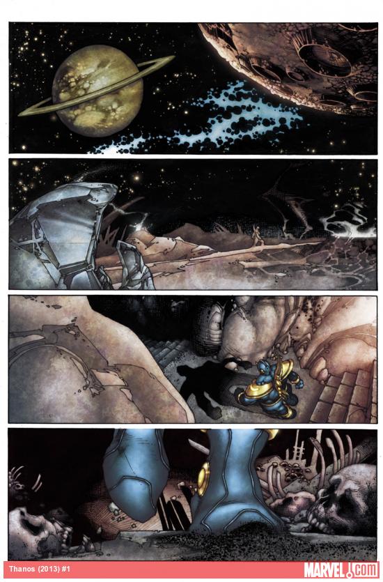 Thanos Rising #1 preview art by Simone Bianchi