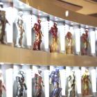 Marvel's Iron Man 3 Hall of Armor display at Toys R Us