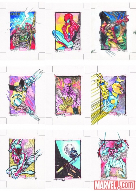 Marvel 70th Anniversary sketch card by Alex Magno