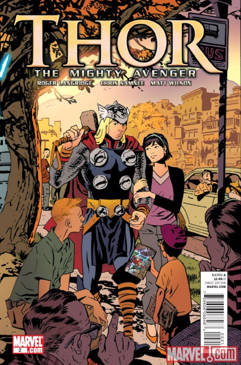 THOR: THE MIGHTY AVENGER #2 cover by Chris Samnee