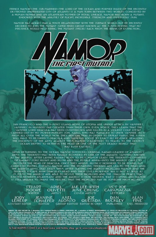 NAMOR: THE FIRST MUTANT #2 recap page