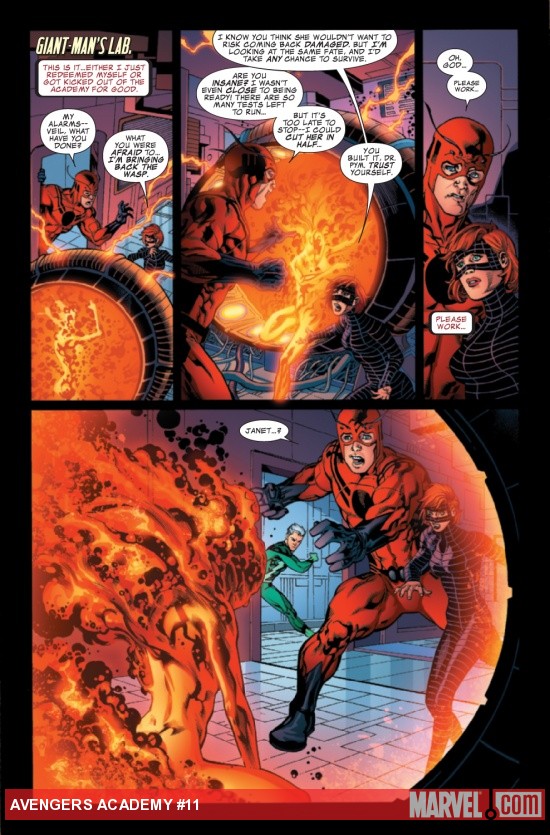 AVENGERS ACADEMY #11 preview art by Tom Raney