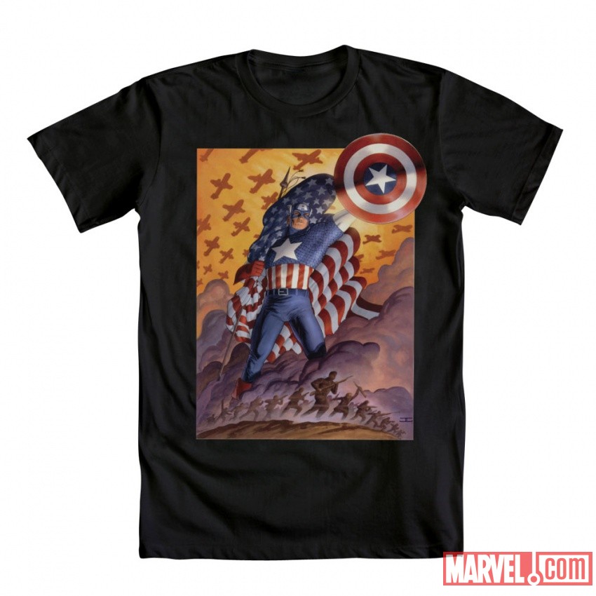 Cap Poster Tee by Mighty Fine