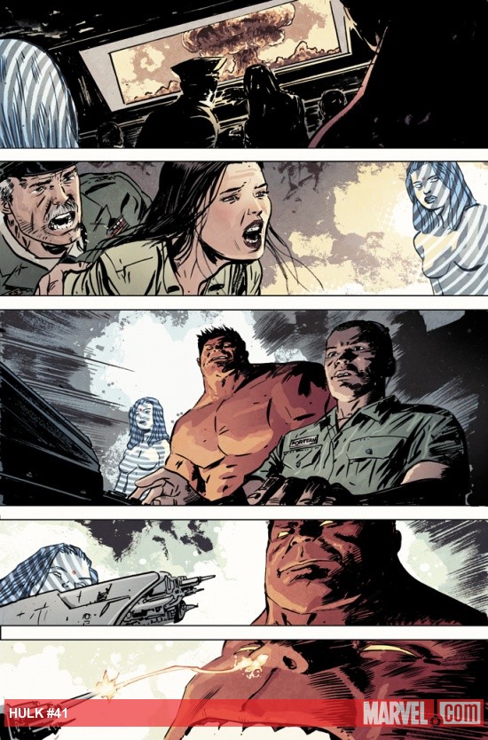 Hulk (2008) #41 preview art by Gabriel Hardman