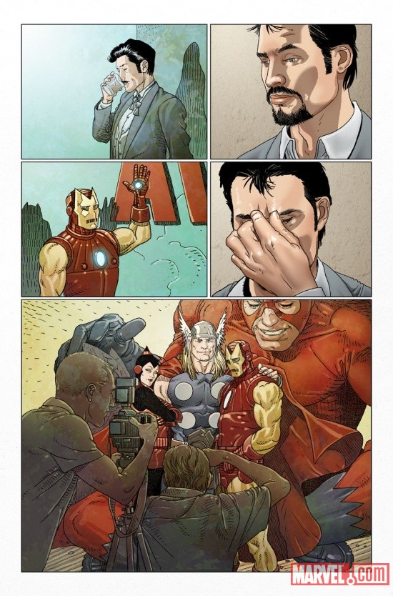 Invincible Iron Man #500.1 preview art by Salvador Larroca