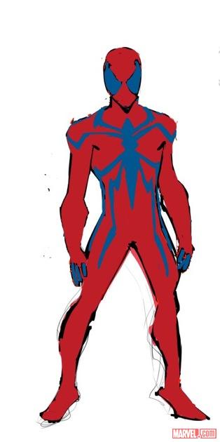 Scarlet Spider design art by Ryan Stegman