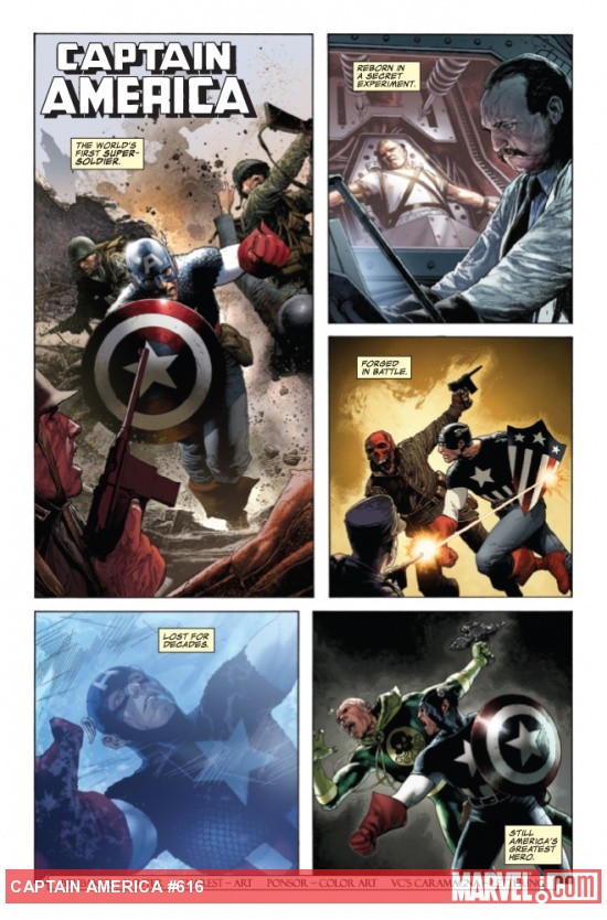 Captain America #616 preview art by Howard Chaykin & Paul Grist
