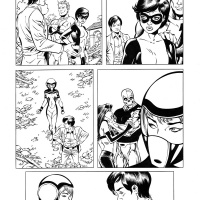 Avengers Academy #26 black and white preview art by Tom Grummett