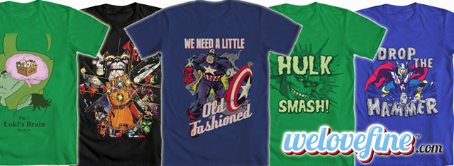 New Avengers Tees from Mighty Fine