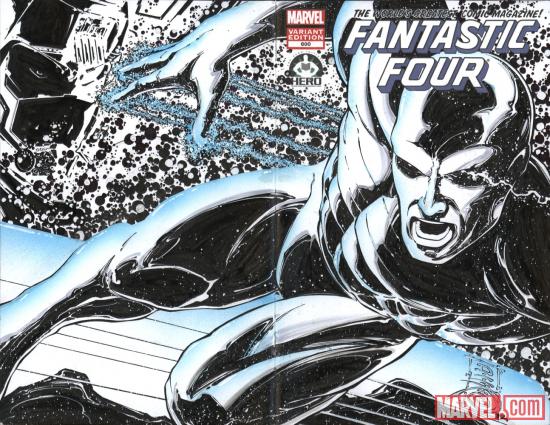 Fantastic Four #600 Hero Initiative variant cover by Danny Miki 