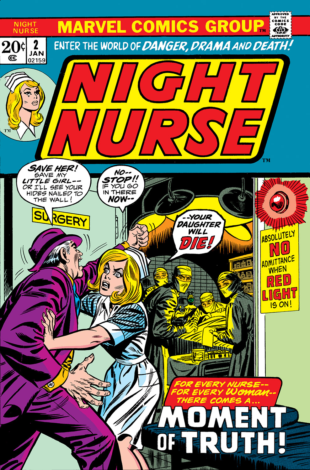 Night Nurse 1972 2 Comic Issues Marvel