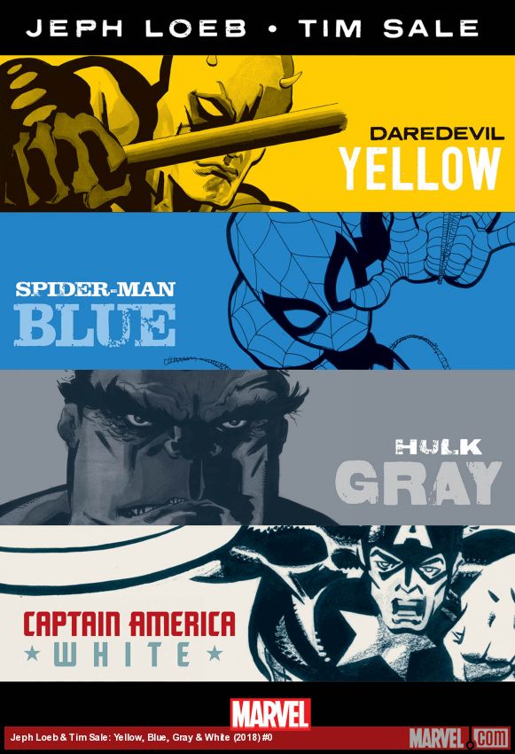 Jeph Loeb & Tim Sale: Yellow, Blue, Gray & White (Hardcover)