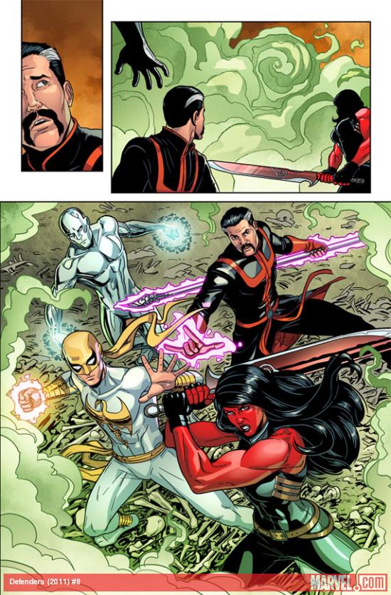 Defenders #8 preview art by Jamie McKelvie