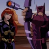 Black Widow and Hawkeye from The Avengers: Earth's Mightiest Heroes!