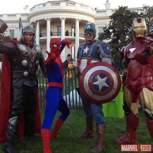 Marvel Super Heroes Join the Easter Egg Roll