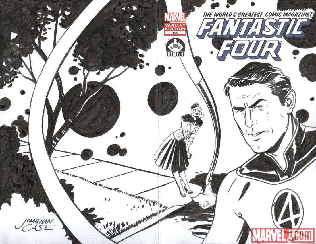 Fantastic Four #600 Hero Initiative variant cover by Jonathan Case