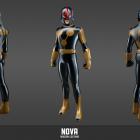 Nova character model from Marvel Heroes