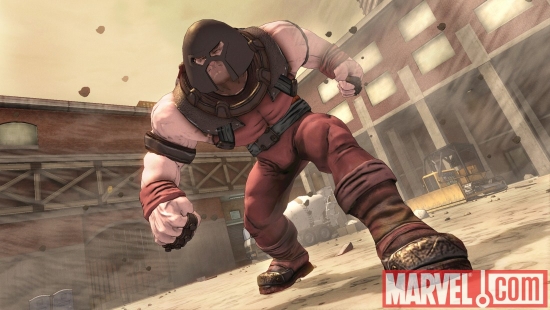 Juggernaut from the 2099 universe in Spider-Man: Shattered Dimensions