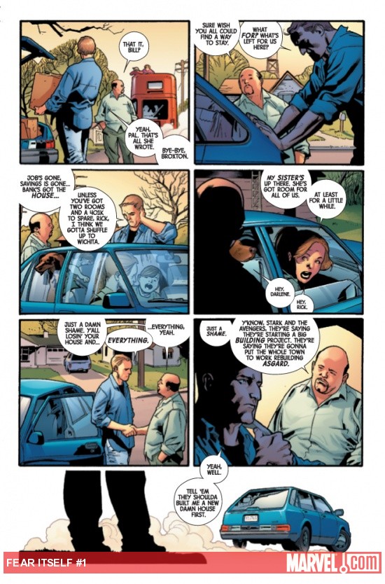 Fear Itself #1 preview art by Stuart Immonen