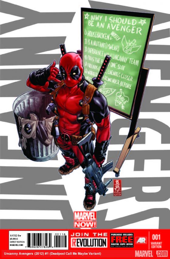 Uncanny Avengers (2012) #1 (Deadpool Call Me Maybe Variant)