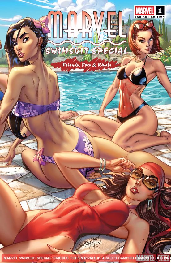 MARVEL SWIMSUIT SPECIAL: FRIENDS, FOES & RIVALS (2025) #1 (Variant)