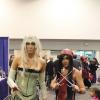 Scarlet Witch and Elektra cosplayers at Wondercon 2012
