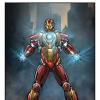 Mark 17 Heartbreaker poster by Andrea Di Vito for Marvel's Iron Man 3 from Red Baron
