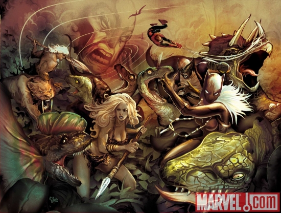 Image Featuring Shanna the She-Devil, Spider-Man, Wolverine