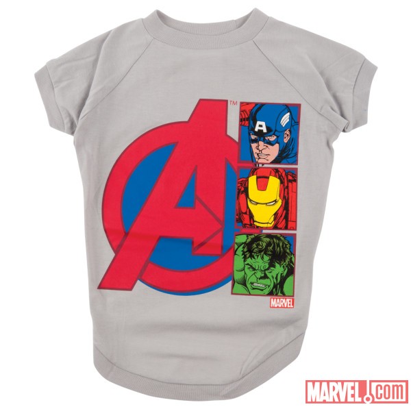 Avengers White Dog Tee by Fetch availabe at PetSmart