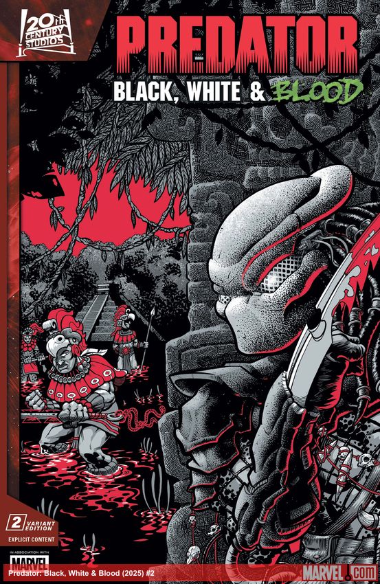 Predator: Black, White & Blood (2025) #2 (Variant)