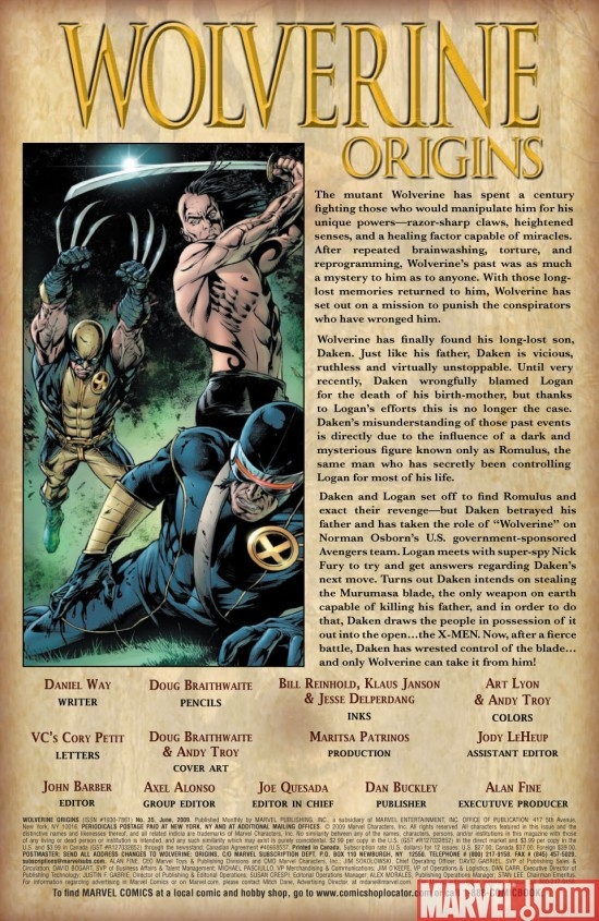WOLVERINE: ORIGINS #35 preview page