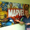 Hanging outside the Marvel office