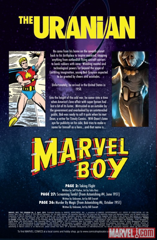MARVEL BOY: THE URANIAN #2 Recap Page