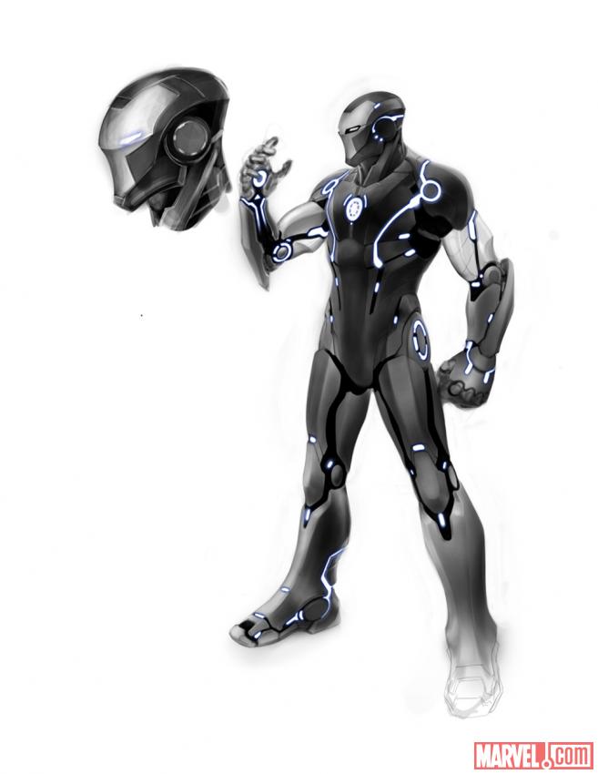 Iron Man stealth suit design by Carlo Pagulayan
