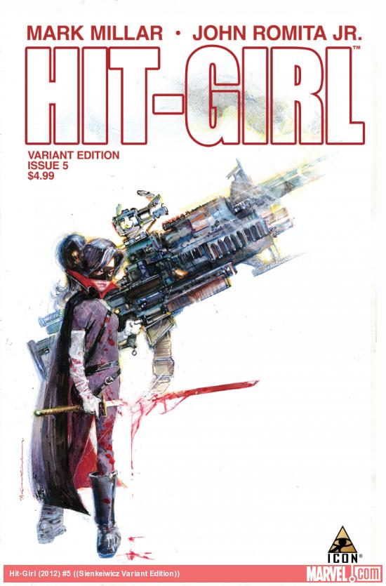 Cover: Hit-Girl (2012) #5 (Sienkeiwicz Variant Edition)