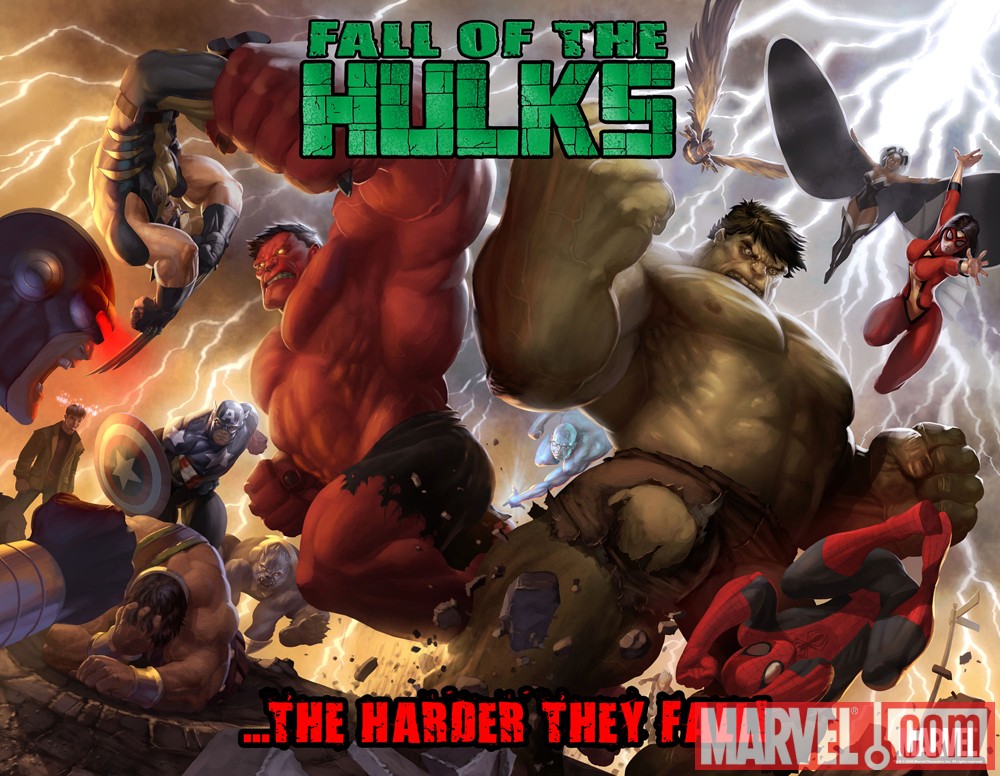 Image Featuring Red Hulk, Avengers, Hulk