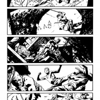 Captain America & Bucky #620 preview inks by Chris Samnee