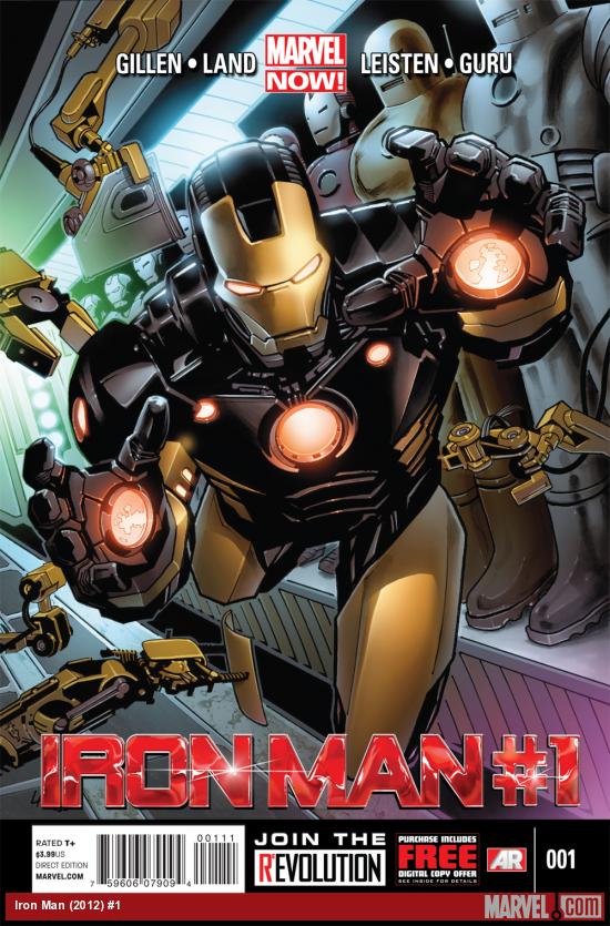 Iron Man (2012) #1 cover by Greg Land
