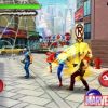 Screenshot of Spider-Man brawling in ''Spider-Man: Total Mayhem'' Spin-Kick