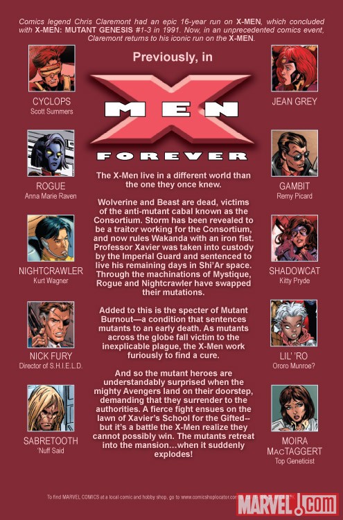 X-MEN FOREVER 2 #2 recap page